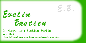 evelin bastien business card